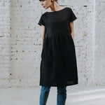 Lina kleita GAUJA ar kabatām - Oversized linen dress Gauja with pockets