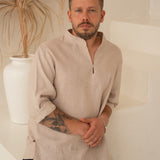 LINEN MEN SHIRT - Ready to ship