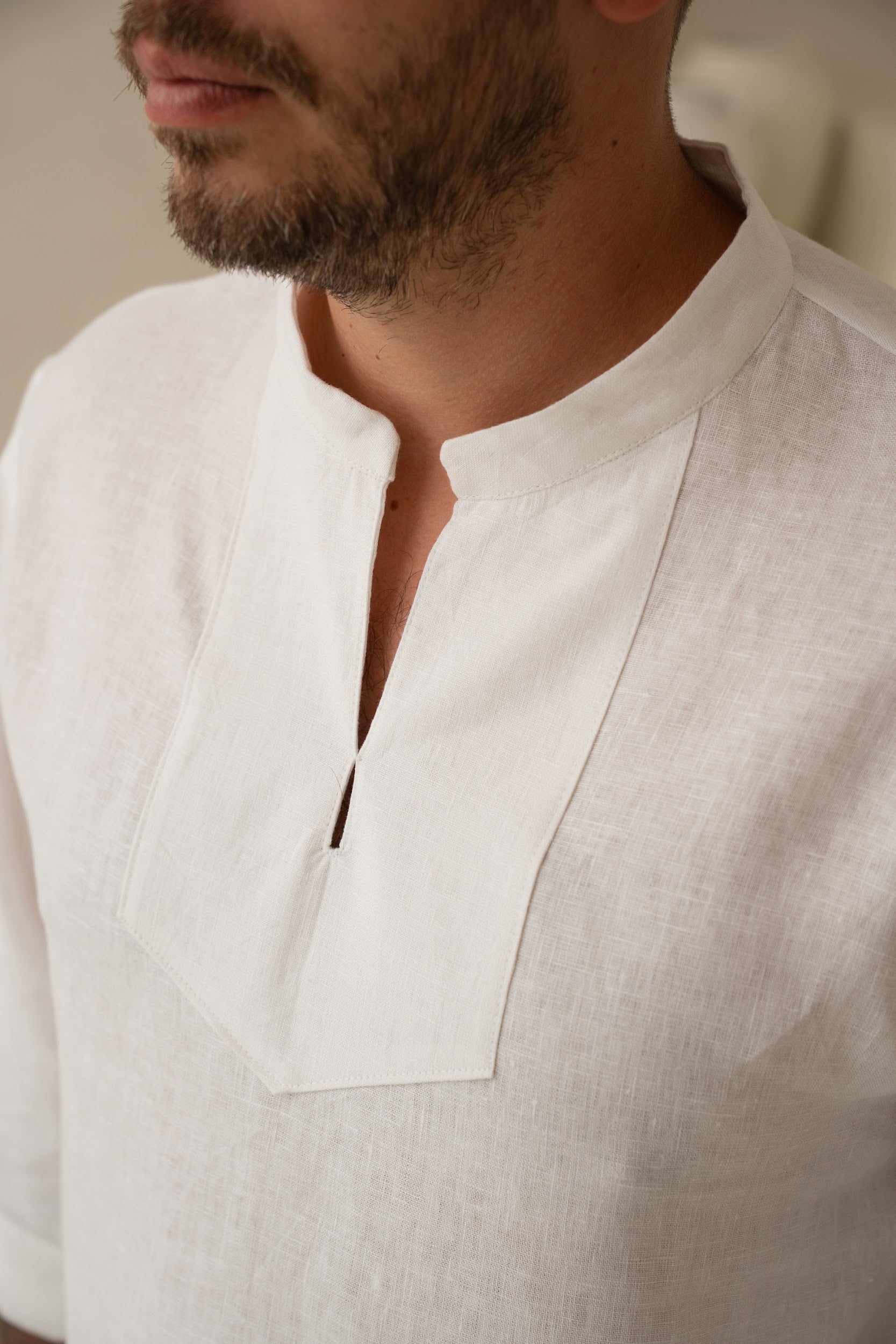 Vīriešu lina krekls - Traditional viking shirt - linen mens shirt