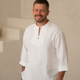Vīriešu lina krekls - Traditional viking shirt - linen mens shirt