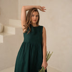 Linas kleita Daugava ar kabatām - linen dress Daugava with pockets