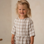 Lina kleita meiteņu - Linen girl toddler dress 