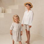 Lina kleita meiteņu - Linen girl toddler dress 