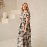 Linen dress Reina with pockets - Lina kleita Reina ar kabatām