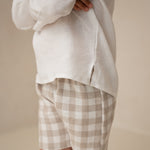 Linen gingham boys shorts - Lina zēnu šorti