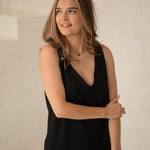 Lina kleita AURA - Linen drrss Aura woith pockets