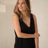 Lina kleita AURA - Linen drrss Aura woith pockets