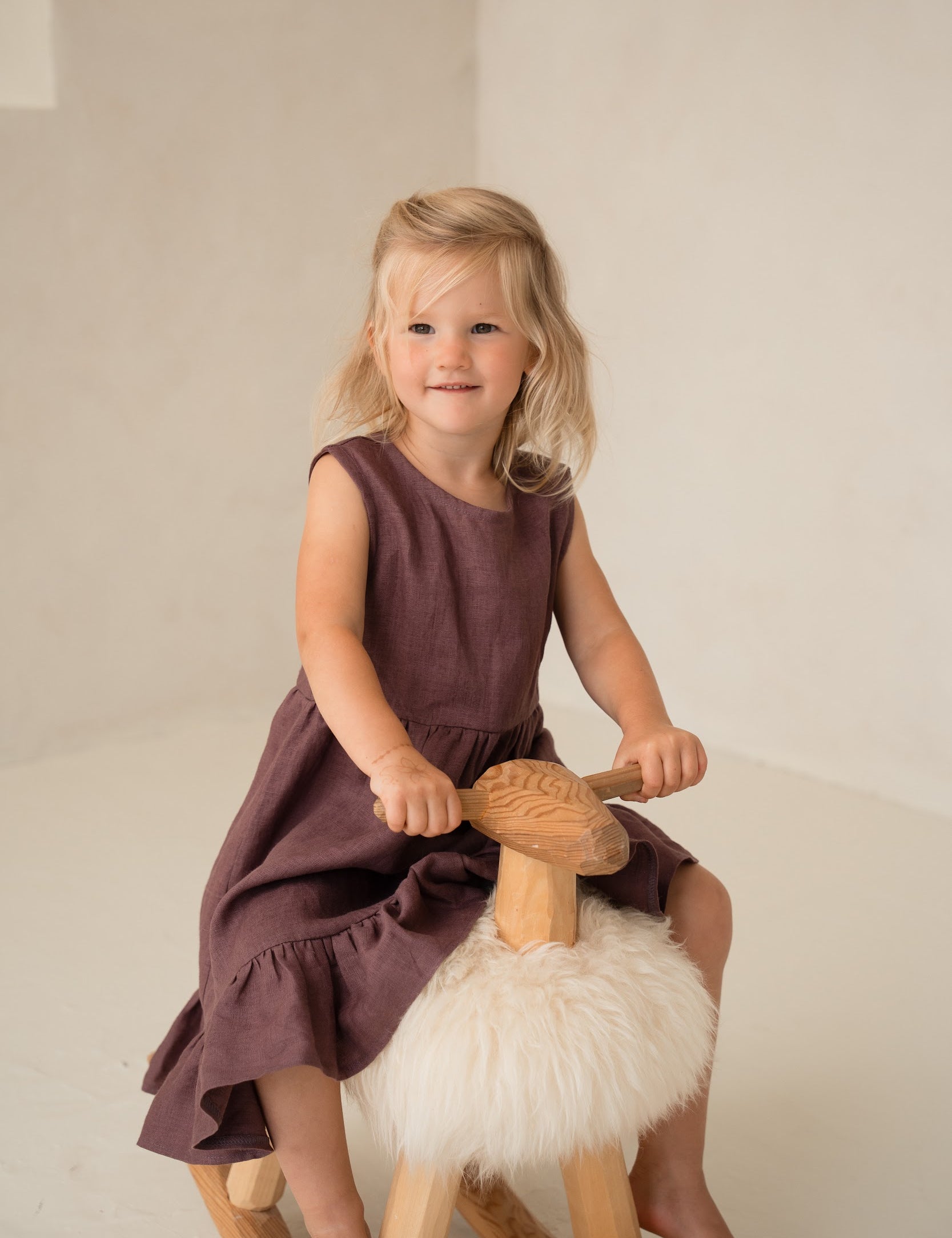 Linas kleita meitenēm - Linen girl toddler dress