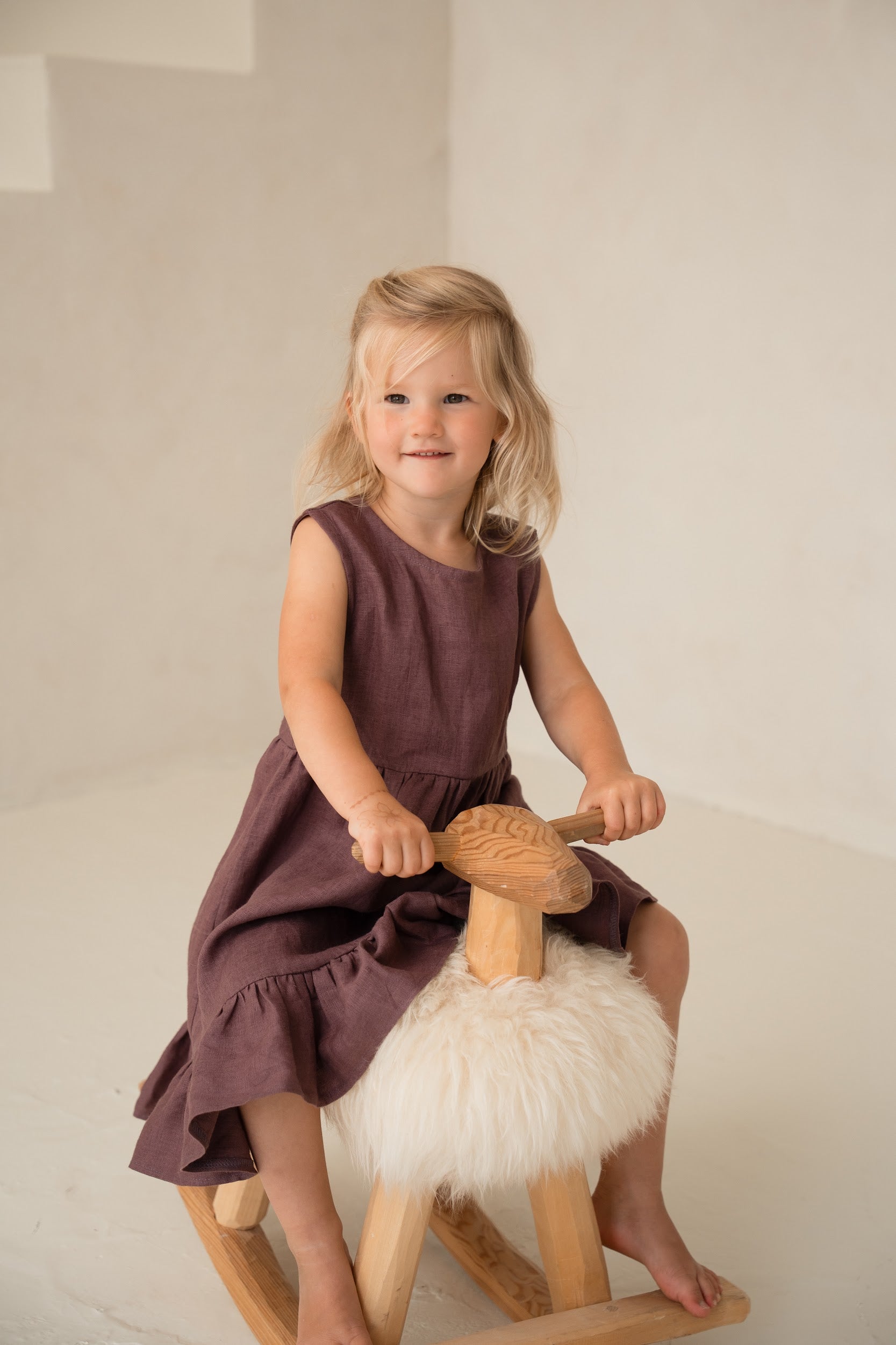 Linas kleita meitenēm - Linen girl toddler dress