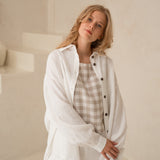 Sieviešu lina krekls - linen womens shirt with buttons