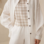 Sieviešu lina krekls - linen womens shirt with buttons