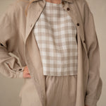 Oversized linen women shirt - sieviešu lina krekls