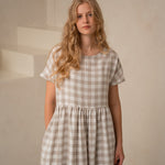 Lina kleita Reina ar kabtām - Oversized linen dress Reina with pockets