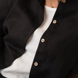 Sieviešu lina krekls-Oveersized linen womens shirt