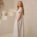 Lina kleita Reina ar kabtām - Oversized linen dress Reina with pockets