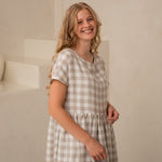 Lina kleita Reina ar kabtām - Oversized linen dress Reina with pockets