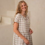 Lina kleita Reina ar kabtām - Oversized linen dress Reina with pockets