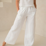 Linen pants with pockets - lina sieviešu bikses
