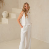 Linen pants with pockets - lina sieviešu bikses