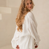 Sieviešu lina krekls - linen womens shirt with buttons