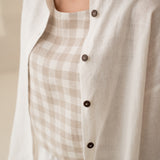Sieviešu lina krekls - linen womens shirt with buttons